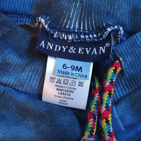 Andy & Evan New With Tags 6-9 Month Gone Surfing T-Rex Crewneck Tee & Shorts Set - Picture 9 of 12